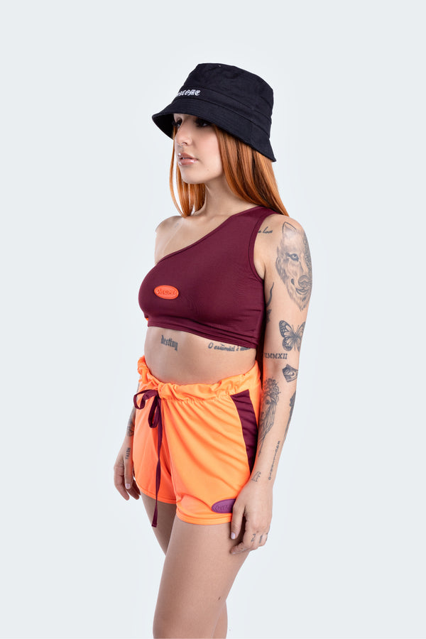 Top Overcome Patch Magenta/Laranja