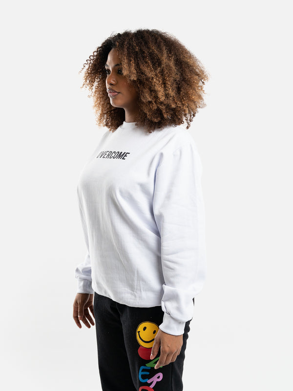 Moletom Overcome Careca "Logobox" Branco