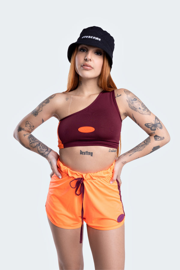 Top Overcome Patch Magenta/Laranja