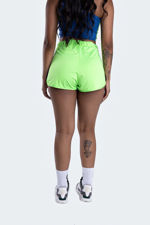 Swimming Shorts Overcome Feminino Patch Verde/Azul